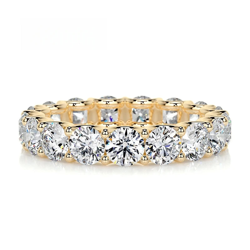 Bague en argent sterling 925 de la marque MuShan, bague en moissanite avec certificat GRA pour femme, plaquée or 18K, bagues brevetées MST GRA