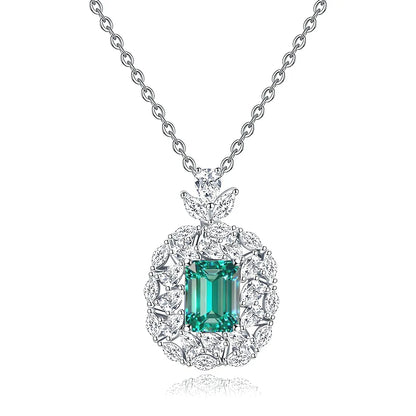 MuShan Luxury Jewelry 925 Sterling Silver Locket Pendant Moissanite Evening for Ladies Real Gold Plated MST Patent Non Tarnish