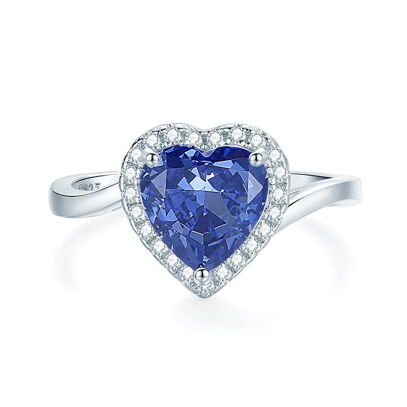 Bague de marque MuShan en argent sterling 925 avec diamant haut carbone (HCD) pour femme, plaquée rhodium, bijou de joaillerie