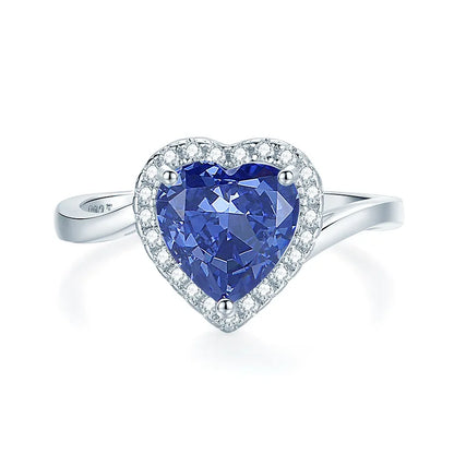 Bague de marque MuShan en argent sterling 925 avec diamant haut carbone (HCD) pour femme, plaquée rhodium, bijou de joaillerie
