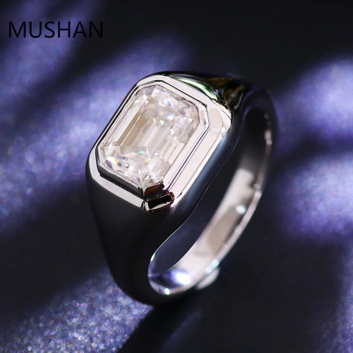 MUSHAN Luxury Custom 14K 18K Gold Rings Band Jewelry With Moissanite Diamond Lab Grown Gemstones Diamond Wedding Ring For Women