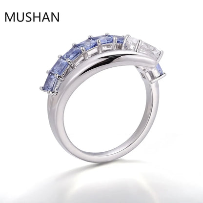 MUSHAN Luxury Custom 14K 18K Gold Rings Band Jewelry With Moissanite Diamond Lab Grown Gemstones Diamond Wedding Ring For Women