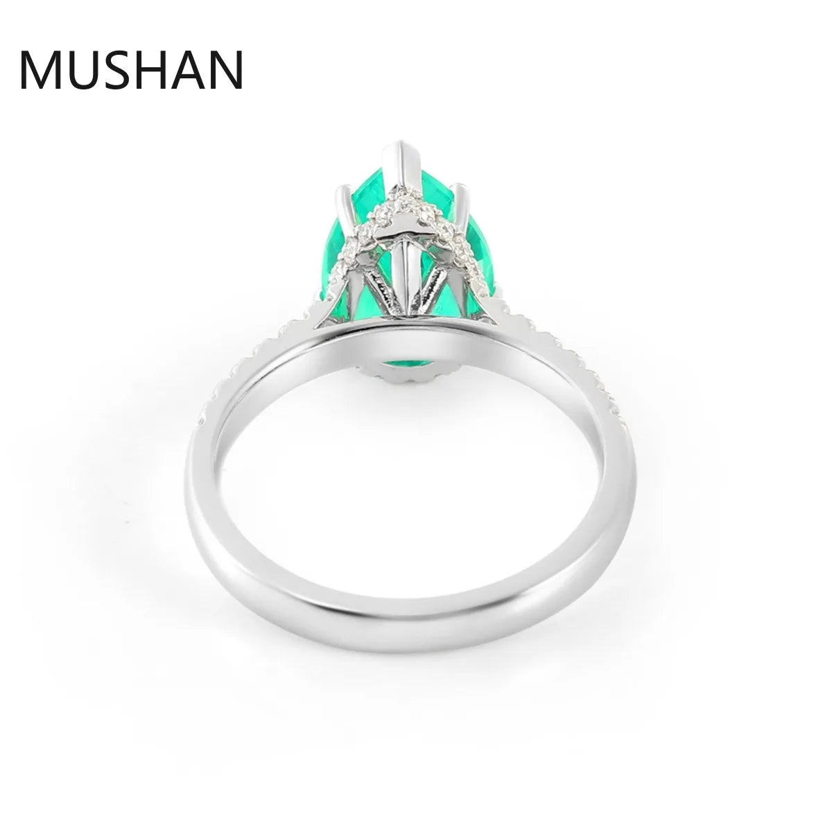 MUSHAN Luxury Custom 14K 18K Gold Rings Band Jewelry With Moissanite Diamond Lab Grown Gemstones Diamond Wedding Ring For Women