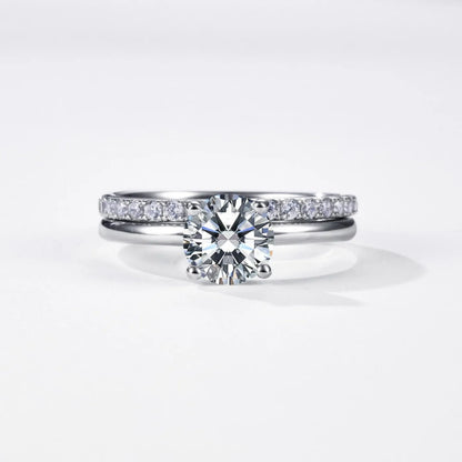 MUHAN Luxury Jewelry  925 Sterling Silver Ring Wedding Band  Women GRA Certificate Moissanite Diamond Rings D Color Fine Jewelry