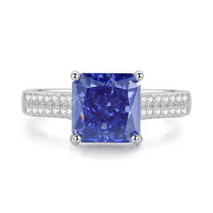 Bague de marque MuShan en argent sterling 925 avec diamant haut carbone (HCD) pour femme, plaquée rhodium, bijou de joaillerie