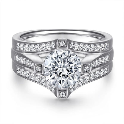 Anillo de plata de ley 925 con circonita de grado 7A de MuShan Luxury Jewelry, radiante para el día, ideal para esposa, joyería fina chapada en oro real.