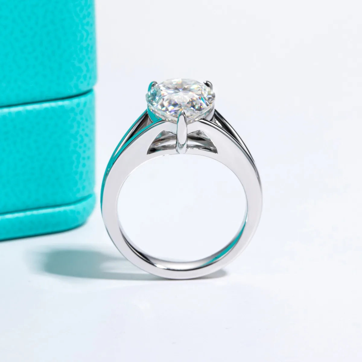 MUSHAN Luxury Jewelry 925 Sterling Silver Ring Band Women GRA Certificated Moissanite Diamond Emerald D Color Rings Fine Jewelry