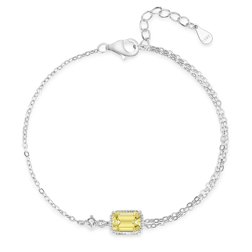 MuShan Jewelry 925 Sterling Silver Necklace Pendant Chain HCD Diamonds Cocktail Party Best Friend Gift Women Necklaces Jewelry