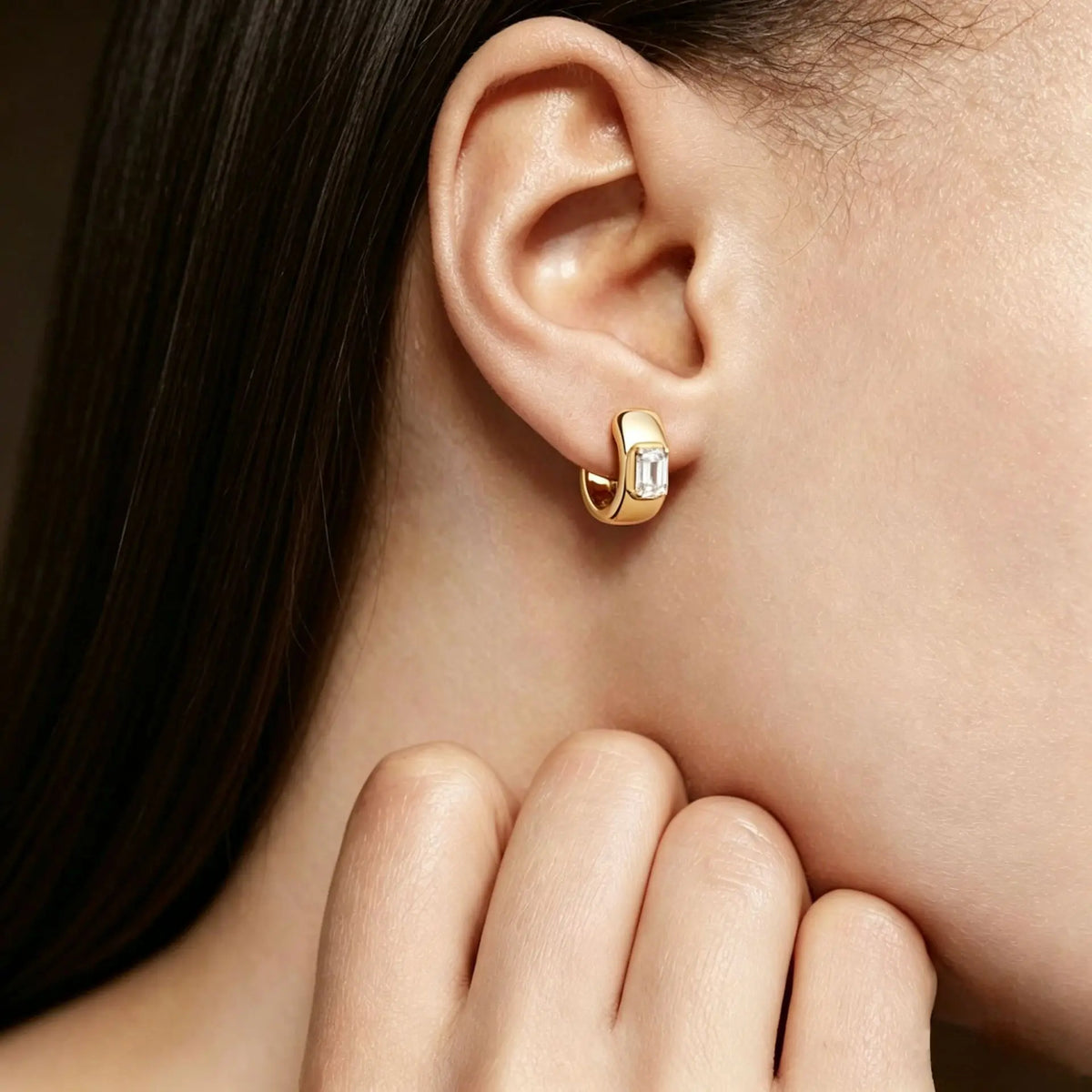 Joyas personalizadas MUSHAN Pendientes de plata de ley 925, moissanita color D VVS, pendientes finos de plata de ley 925 para mujer con diamante