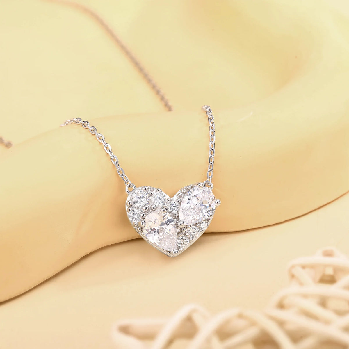MuShan Brand Jewelry 925 Sterling Silver Necklace Zircon 7A Lariat Anniversary for Her 18K Gold Plated Premium Jewelry Pendant