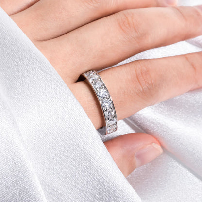 Bague de luxe MuShan en argent sterling 925, anneau formel avec moissanite couleur D pour sœur, plaqué or 18 carats, bijou breveté MST