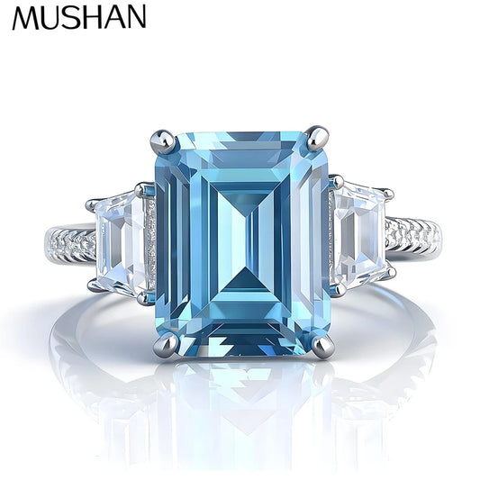 MuShan Designer Jewelry 925 Sterling Silver Ring Band Rhodium Plated MST Patent s925 HCD Gemstones Women Rings Fine Jewelry