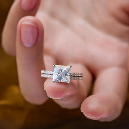 MUHAN Luxury Jewelry  925 Sterling Silver Ring Wedding Band  Women GRA Certificate Moissanite Diamond Rings D Color Fine Jewelry
