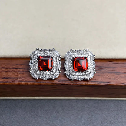 Pendientes de botón colgantes de plata de ley 925 MuShan Jewelry, joyería con piedras preciosas HCD, pendientes de bisutería fina para mujer, ideales para fiestas y cócteles