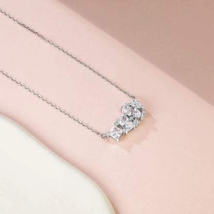 MuShan Jewelry 925 Sterling Silver Necklace Gold Chain HCD Gemstones Statement Jewelry Premium Jewelry Women Necklaces Jewelry