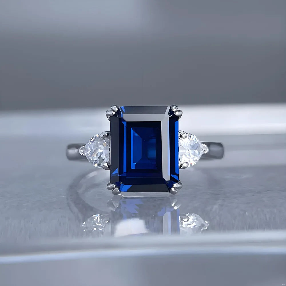 MuShan Jewelry 925 Sterling Silver Ring Wedding Band High Carbon Diamond Romantic Style Timeless Style Women Rings Fine Jewelry
