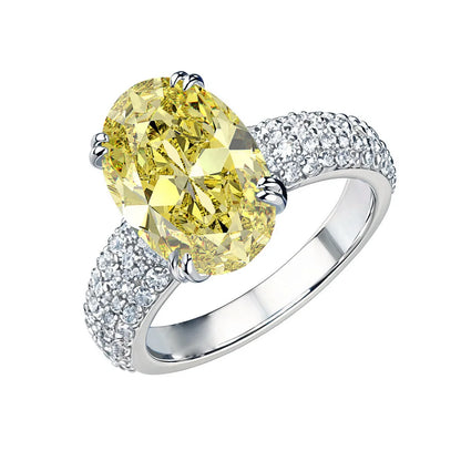 Anillo de compromiso de plata de ley 925 MuShan Jewelry con diamante de carbono de alta calidad, regalo de cumpleaños, joyería elegante, anillos para mujer, joyería fina