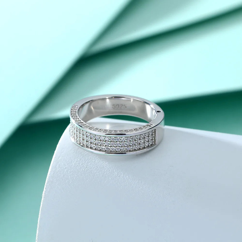 Anillo de joyería de lujo MuShan de plata de ley 925 con circonita esmeralda 7A, para uso diario, para novia, joyería fina chapada en oro de 18 quilates