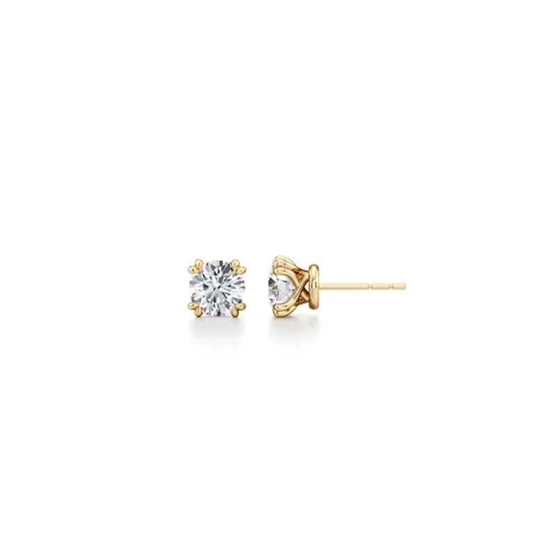 MUSHAN Custom Jewelry 925 Sterling Silver Earring Moissanite D Color VVS1 Fine Noble 925 Sterling Silver Earrings Diamond