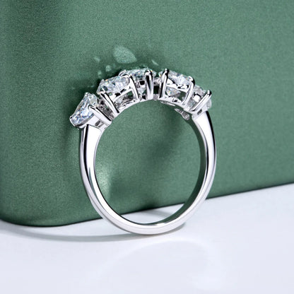 MUHAN Luxury Jewelry  925 Sterling Silver Ring Wedding Band  Women GRA Certificate Moissanite Diamond Rings D Color Fine Jewelry