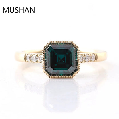 MUSHAN Luxury Custom 14K 18K Gold Rings Band Jewelry With Moissanite Diamond Lab Grown Gemstones Diamond Wedding Ring For Women