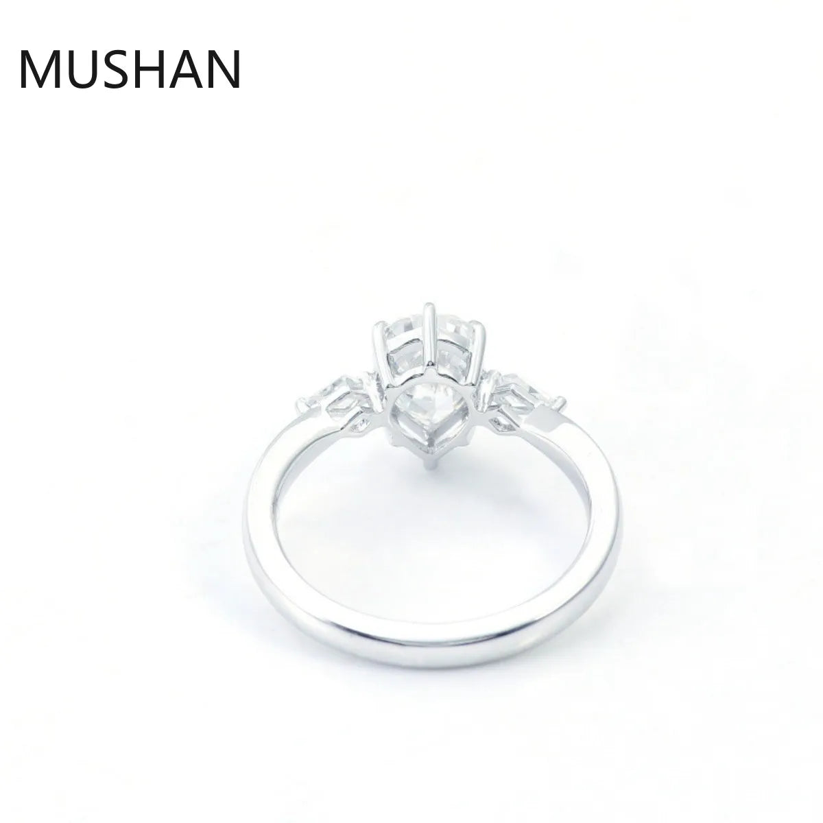 MUSHAN Luxury Custom 14K 18K Gold Rings Band Jewelry With Moissanite Diamond Lab Grown Gemstones Diamond Wedding Ring For Women