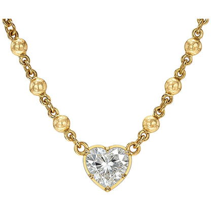 MUSHAN Bijoux sur mesure Collier en argent sterling 925 Moissanite couleur D VVS Pendentifs fins, nobles, charmants et lumineux Accessoires en diamant