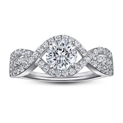 Bague de mariage MuShan Jewelry en argent sterling 925, diamant haute teneur en carbone, cadeau de Saint-Valentin, bague pour femme plaquée or, bijouterie fine