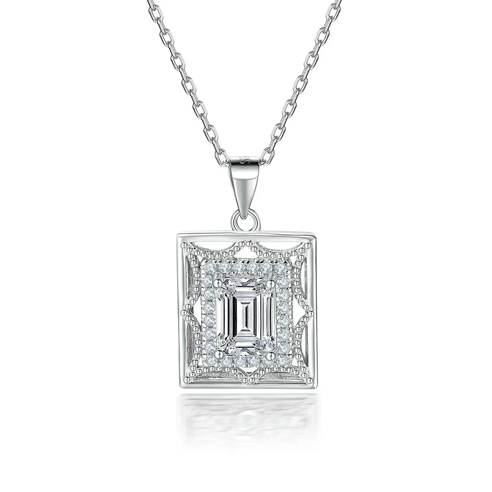 Collar de plata de ley 925 marca MuShan, colgante con circonita 7A, joya premium chapada en oro de 18K para uso diario, para mujer