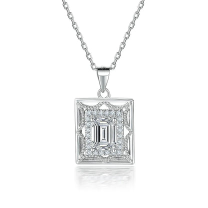 Collar de plata de ley 925 marca MuShan, colgante con circonita 7A, joya premium chapada en oro de 18K para uso diario, para mujer