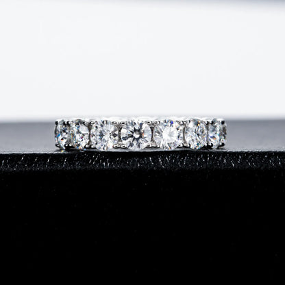 MUHAN Luxury Jewelry  925 Sterling Silver Ring Wedding Band  Women GRA Certificate Moissanite Diamond Rings D Color Fine Jewelry