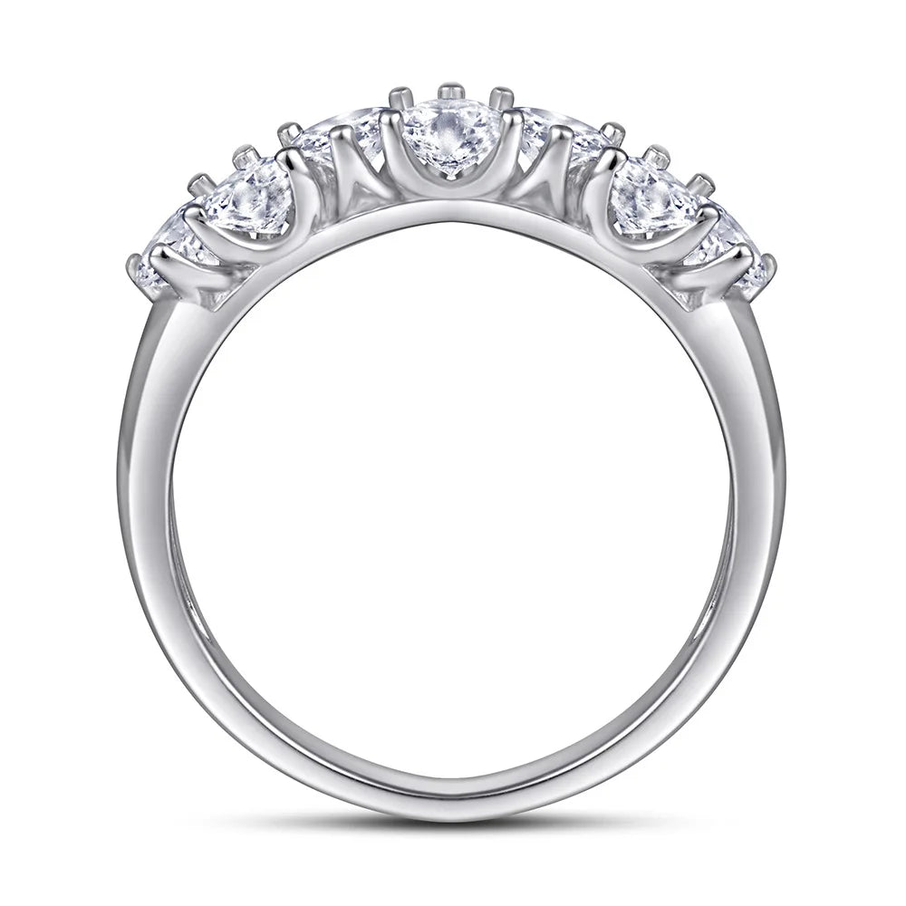 MuShan Jewelry 925 Sterling Silver Romantic Fashion Ring 7A Cubic Zirconia Rings Bands Engagement Anniversary  Women Gift