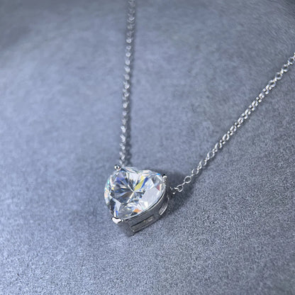 MuShan Luxury Jewelry 925 Sterling Silver Drop Pendant VVS Moissanite Office for Ladies 18K Gold Plated MST Patent Non Tarnish