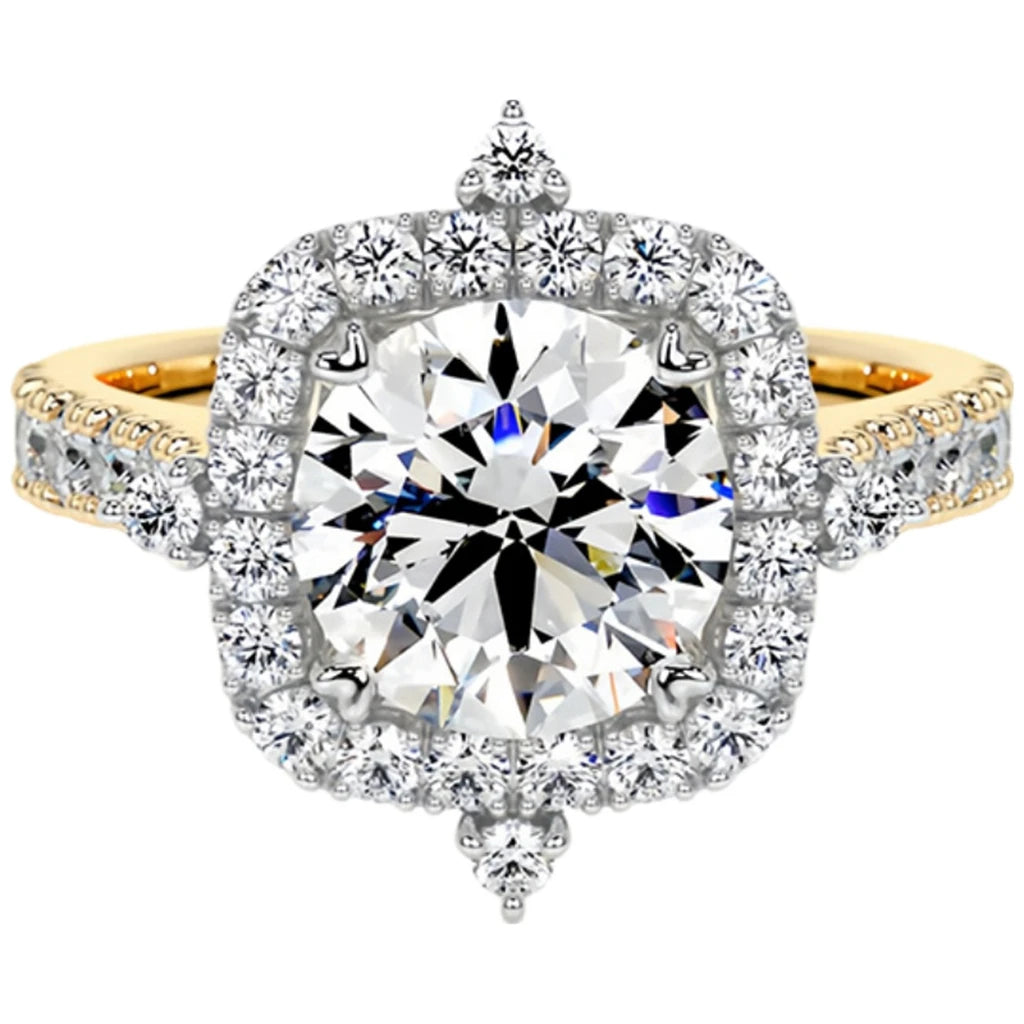 MUSHAN Custom Jewelry 925 Sterling Silver Ring Moissanite D Color VVS Luxury Solid Lady 925 Sterling Silver Rings Diamond