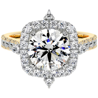 MUSHAN Custom Jewelry 925 Sterling Silver Ring Moissanite D Color VVS Luxury Solid Lady 925 Sterling Silver Rings Diamond