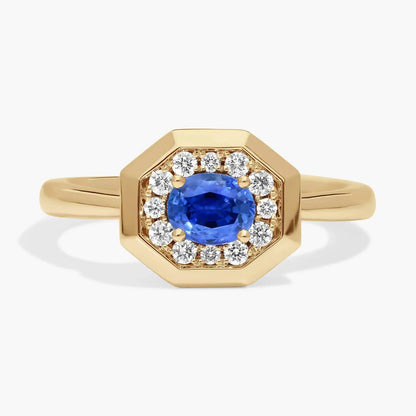 MUSHAN Custom Jewelry 925 Sterling Silver Earrings Lab Blue Ruby Oval Bridal Gift for Women 18K Gold Plated Anniversary Earring