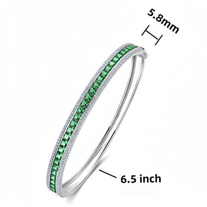 MUSHAN Jewelry Women 925 Sterling Silver Stud Earrings Lab Grown Emerald Earrings Stud Ear Pin Fine Jewelry GRC Certificated