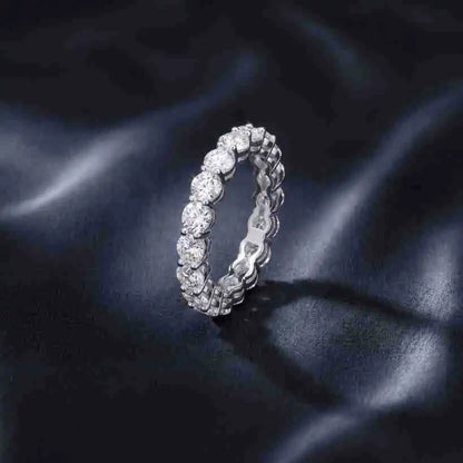 MUSHAN Custom Luxury Diamond Rings Jewelry IGI Certificated for Women 925 Sterling Silver Lab Grown Diamond Ring Band HPHT CVD