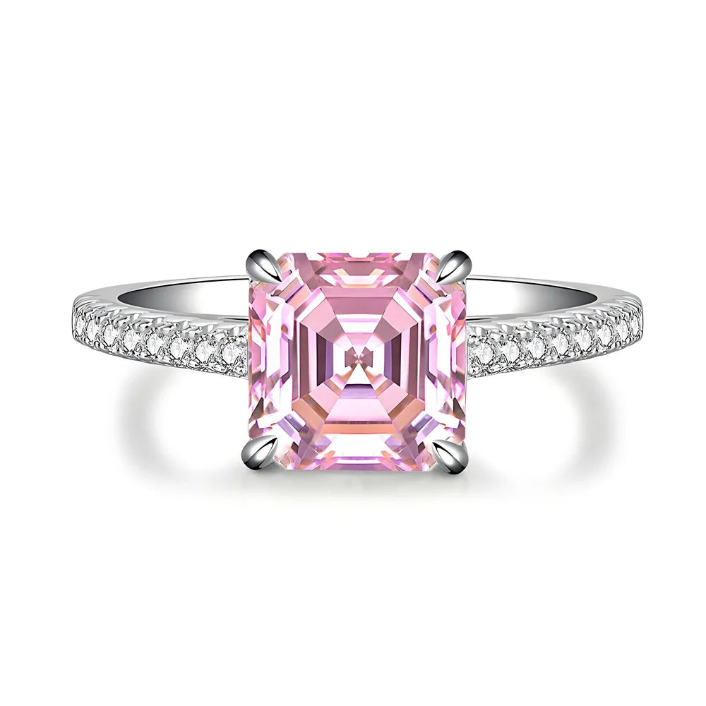 MuShan Jewelry 925 Sterling Silver Rings Band CMA Certificate HCD Gemstones Emerald Ruby Women Wedding Party Ring Fine Jewelry