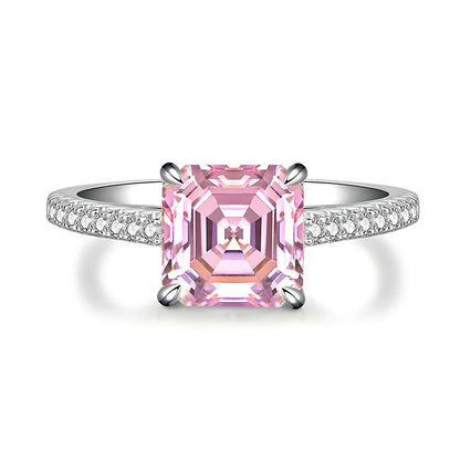 MuShan Jewelry 925 Sterling Silver Rings Band CMA Certificate HCD Gemstones Emerald Ruby Women Wedding Party Ring Fine Jewelry