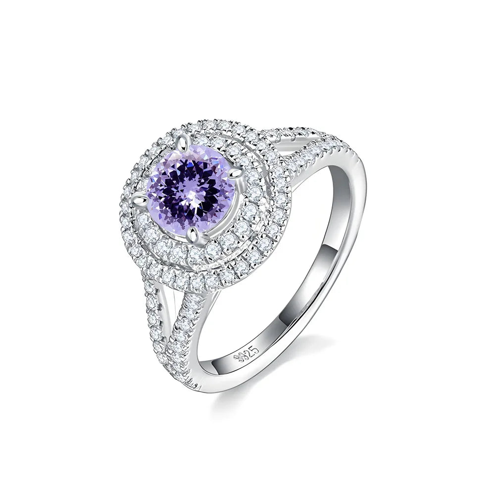 MuShan Jewelry 925 Sterling Silver Ring Wedding Band HCD Gemstones Daughter Gift Statement Jewelry Women Rings Fine Jewelry