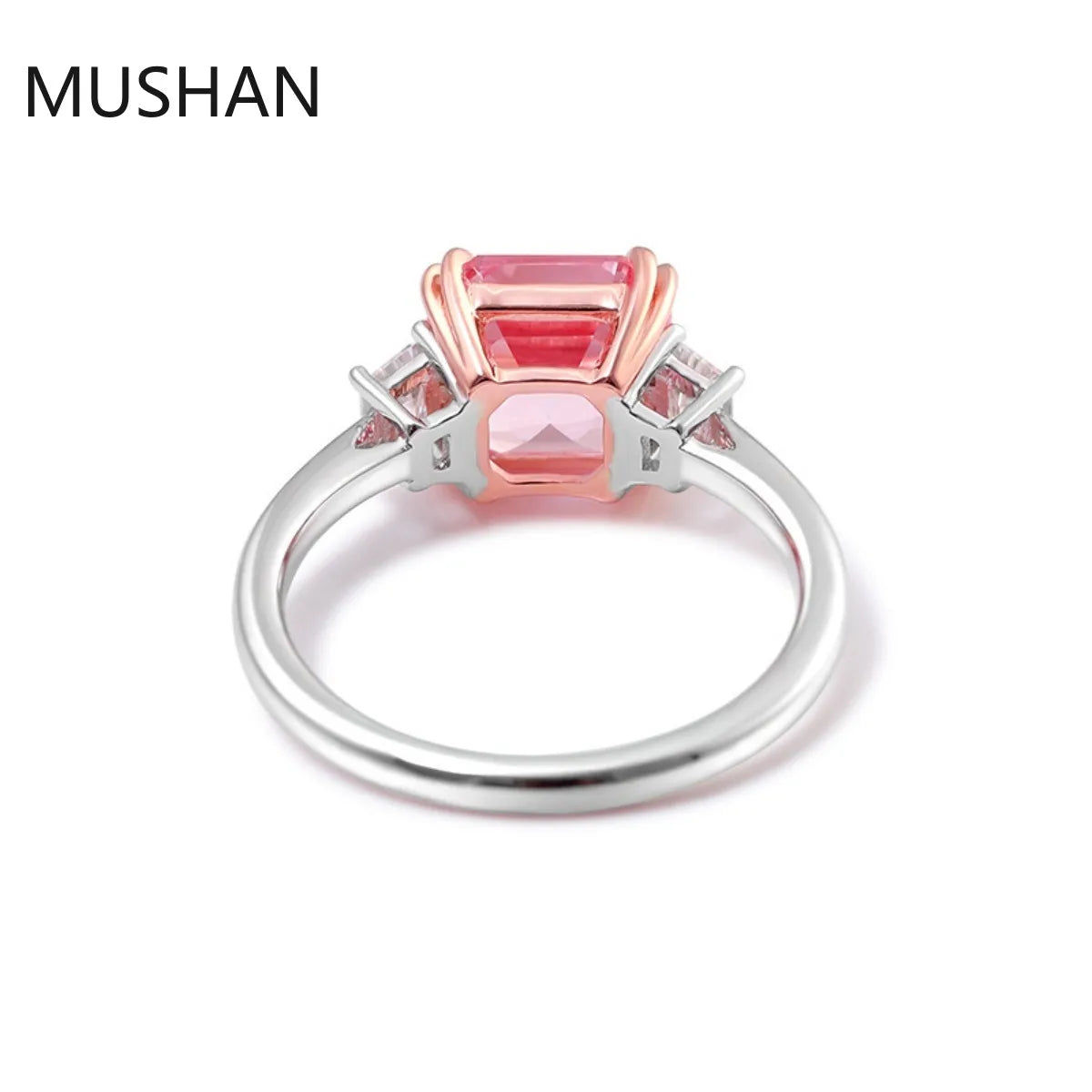 MUSHAN Luxury Custom 14K 18K Gold Rings Band Jewelry With Moissanite Diamond Lab Grown Gemstones Diamond Wedding Ring For Women