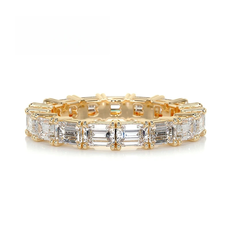 Bague en argent sterling 925 de la marque MuShan, bague en moissanite avec certificat GRA pour femme, plaquée or 18K, bagues brevetées MST GRA