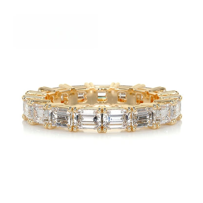 Bague en argent sterling 925 de la marque MuShan, bague en moissanite avec certificat GRA pour femme, plaquée or 18K, bagues brevetées MST GRA