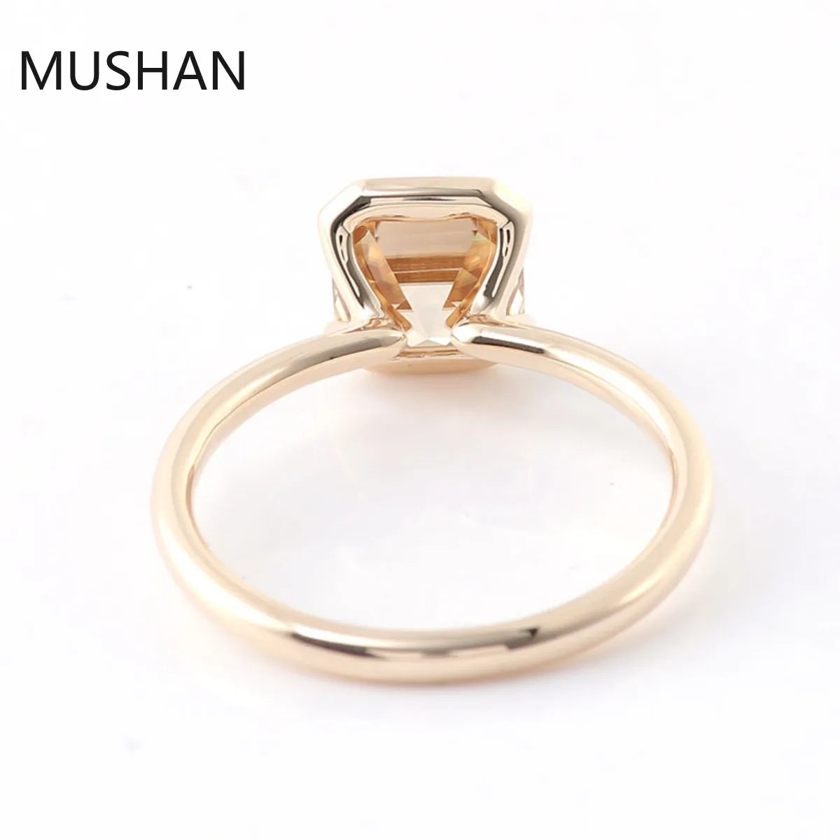 MUSHAN Luxury Custom 14K 18K Gold Rings Band Jewelry With Moissanite Diamond Lab Grown Gemstones Diamond Wedding Ring For Women