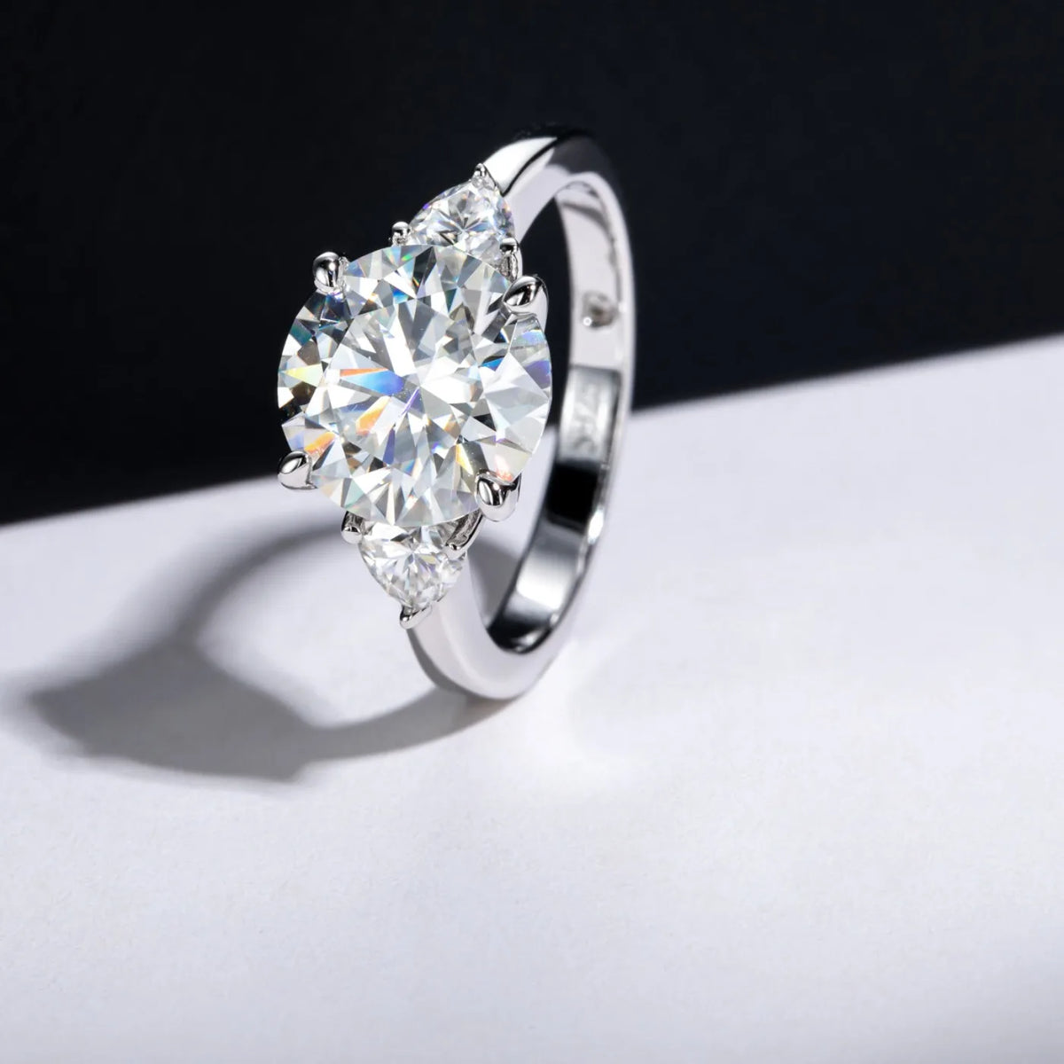 MUHAN Luxury Jewelry  925 Sterling Silver Ring Wedding Band  Women GRA Certificate Moissanite Diamond Rings D Color Fine Jewelry