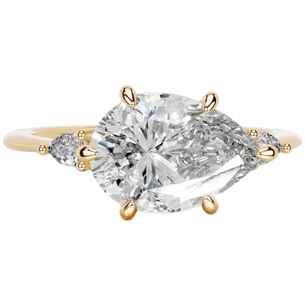 MUSHAN Custom Jewelry 925 Sterling Silver Ring Moissanite D Color VVS1 Fine Marquise Vivid Modern Chic Lady Rings Diamond