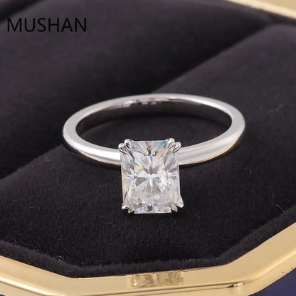 MUSHAN Luxury Custom 14K 18K Gold Rings Band Jewelry With Moissanite Diamond Lab Grown Gemstones Diamond Wedding Ring For Women