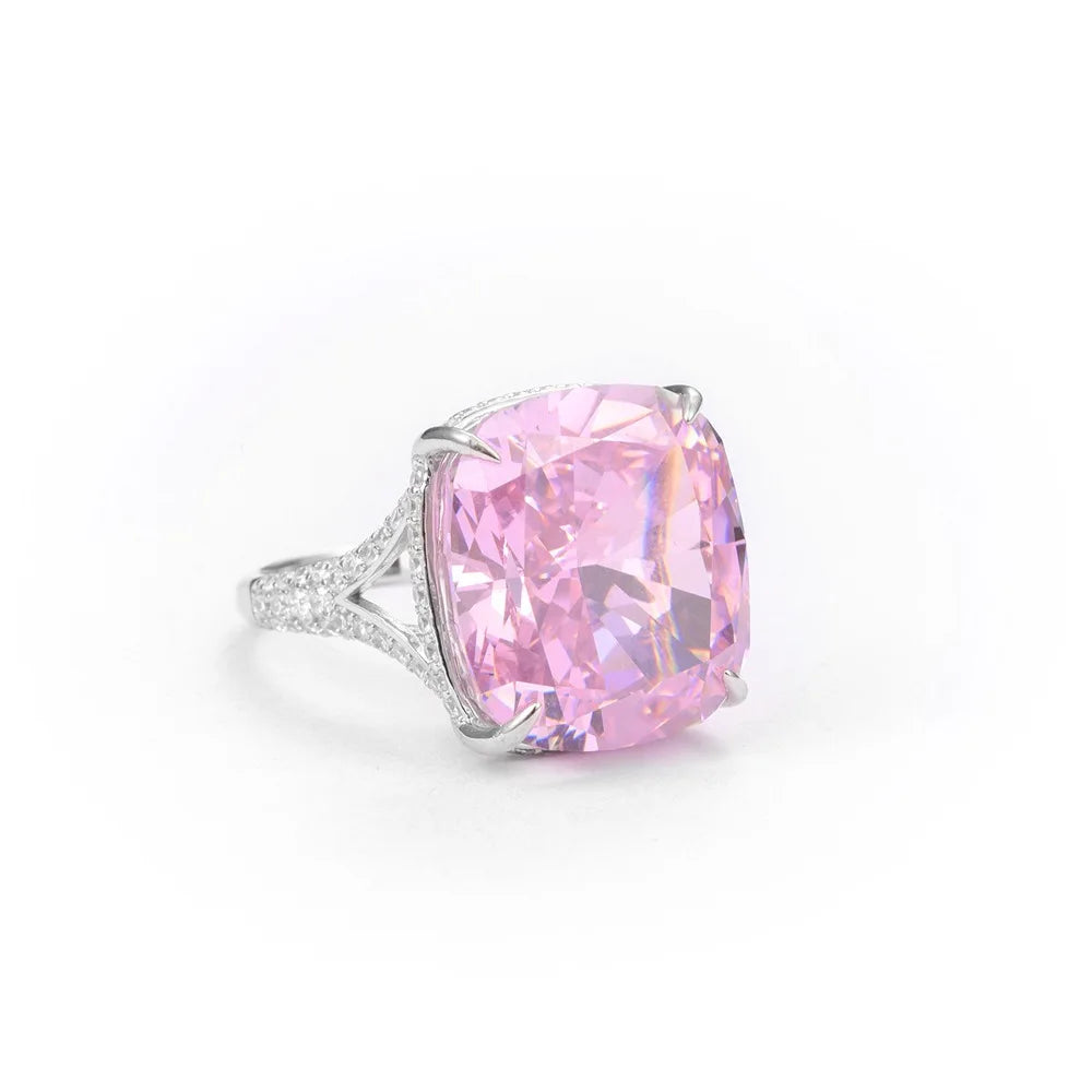 Bague de fiançailles de luxe MuShan Jewelry en argent sterling 925, anneau avec zircon cubique 7A, bague anniversaire pour femme, cadeau
