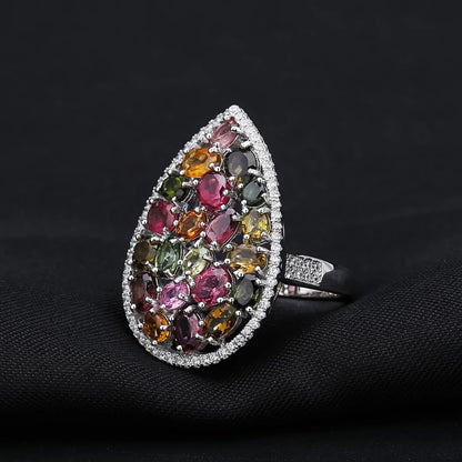 MUSHAN Custom Jewelry 925 Sterling Silver Ring Lab Red Ruby Asscher Luxury Ring for Women 18K Gold Plated Anniversary Rings